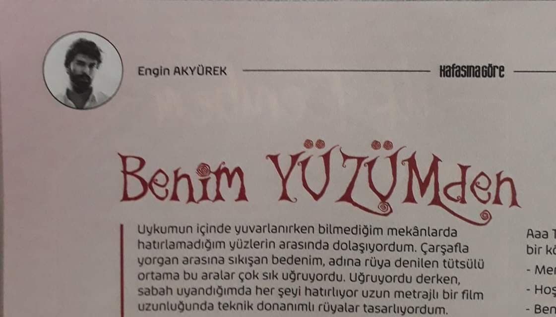 #BenimYüzümden « Ma faute » Nouvelle histoire d’Engin Akyürek – Édition juillet Août 2019