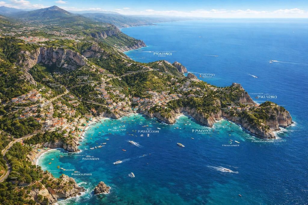 découvrez la carte détaillée de la côte amalfitaine en italie et préparez un voyage inoubliable le long de ce littoral spectaculaire.