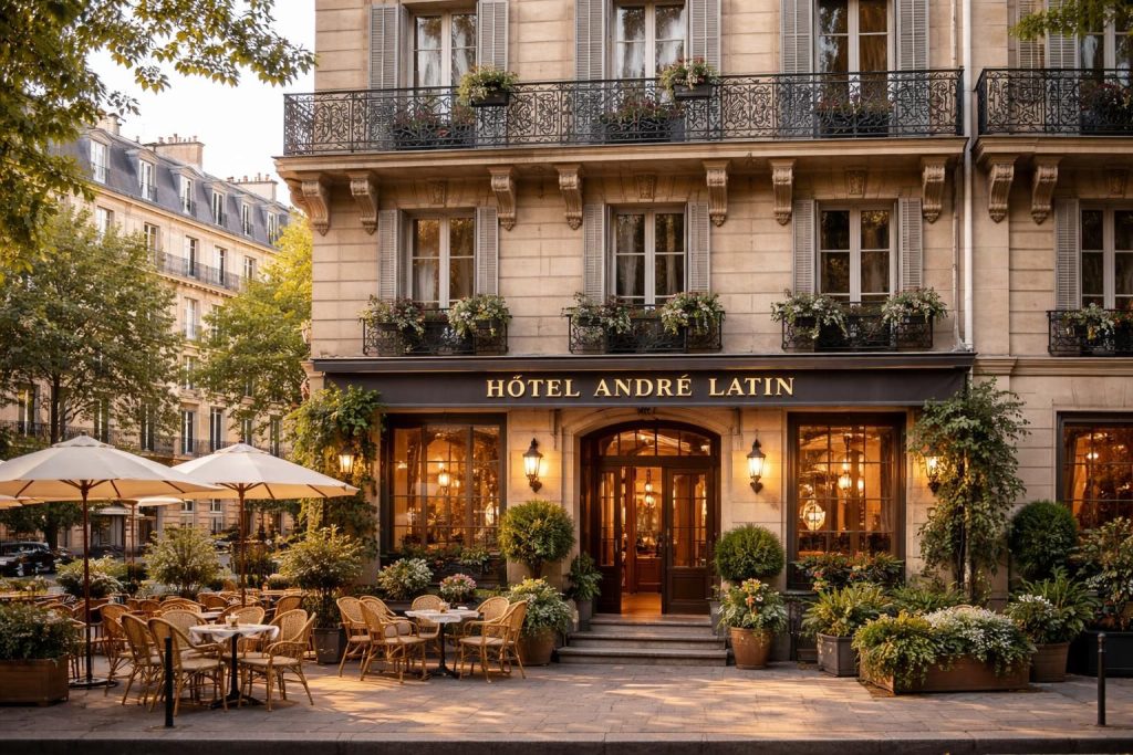 découvrez l'hotel andre latin, un havre de paix au cœur de paris, offrant confort et charme pour un séjour inoubliable dans la capitale française.