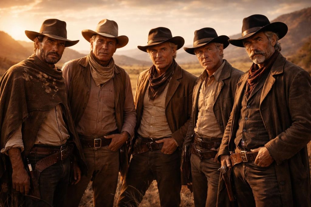 découvrez les acteurs emblématiques du western, véritables légendes du grand ouest américain, et plongez dans l'univers mythique du cinéma d'aventure.