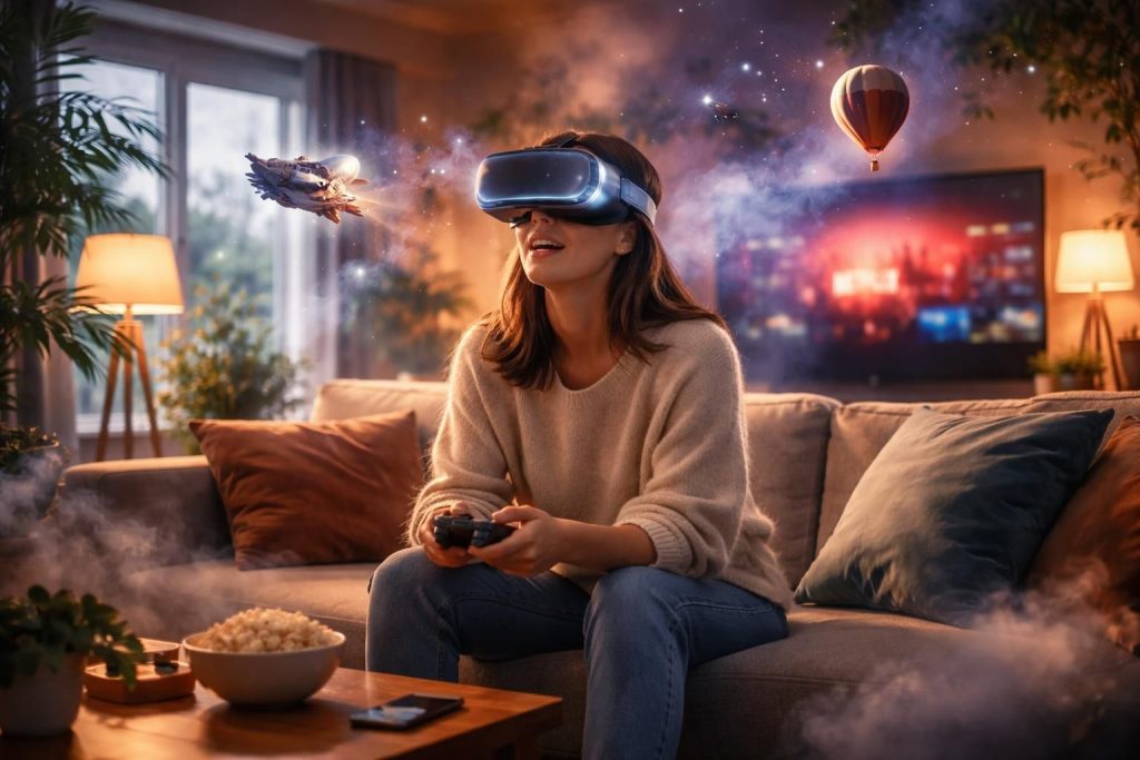 découvrez une expérience cinématographique immersive unique avec vr et netflix. plongez au cœur de vos films préférés comme jamais auparavant grâce à la réalité virtuelle.