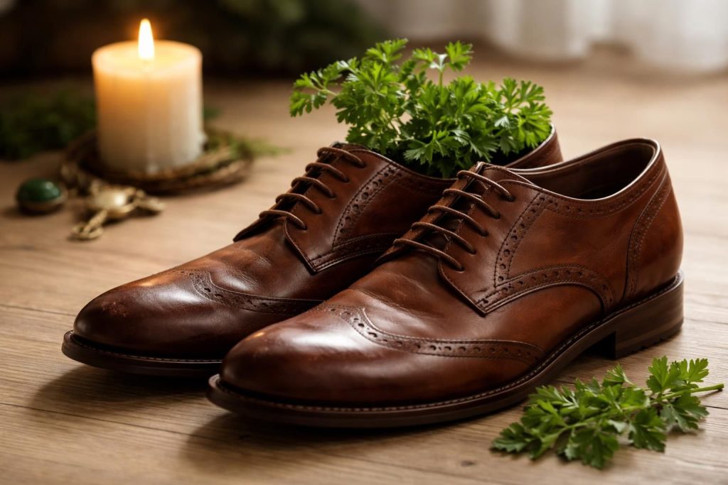 découvrez l'origine et la signification du rituel consistant à mettre du persil dans les chaussures, entre superstition, porte-bonheur et remède traditionnel.